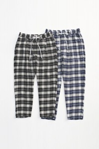 新潟 compass victim s:s   下鳥直之 佐藤悠司  新作 御予約 CMEinc  CHECK ANKLE EASY PANTS  14-070-1