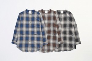 VICTIM　　NO COLLAR CHECK SHIRTS チェック シャツ ロング 新潟 BLOG ブログ 下鳥直之 佐藤悠司