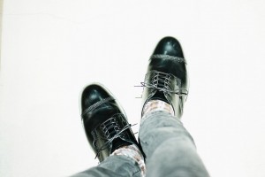 VICTIM 下鳥直之 SANDERS MILITARY DERBY SHOES