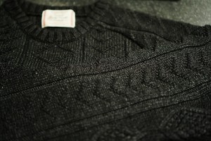 REVIVAL 90％ PRODUCTS Varde77　:　FISHERMAN INDIGO CREW SWEATER BLK 新潟 compass