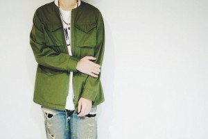 VICTIM　:　NO COLLAR M-65 COAT KHAKI カーキ NAVY ネイビー VICTIM通販 VICTIM新潟 VICTIM東京 ホワイトギャラリー デザイナー 下鳥直之  SHOP COMPASS コンパス新潟 スナップ コーデ