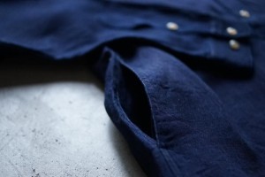 Varde77　/　PULLOVER INDIGO GAUZE SHIRTS shop compass BLOG 新潟 古町 ポケット